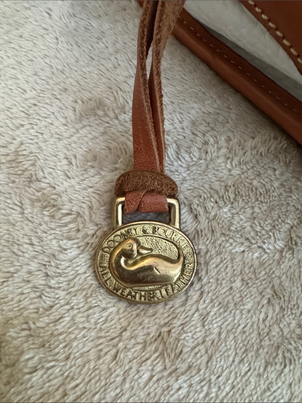 Dooney and Bourke White And Tan Purse - Picture 3 of 10
